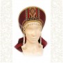 Кокошник Марфа, бордовый в золоте - фото 2
