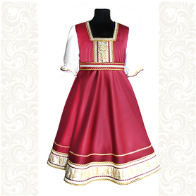 Платье Галина, атлас-стрейч, бордовое- фото 1