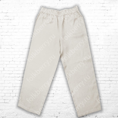 Порты, лен, небеленый лен- фото 1